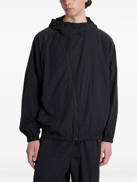 asymmetric-zip hoodied jacket by ATTACHMENT