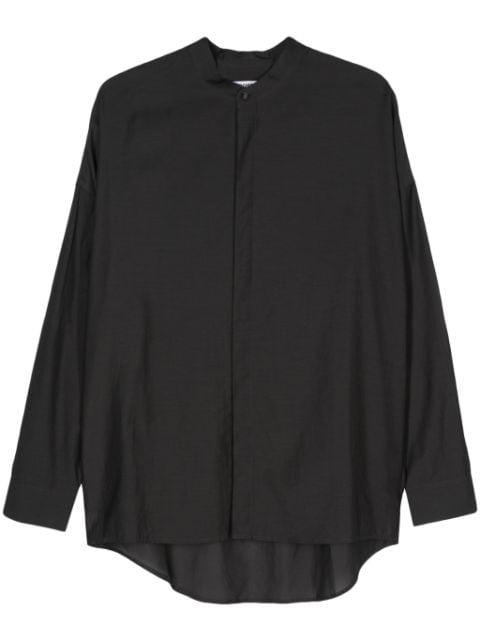 band-collar shirt by ATTACHMENT