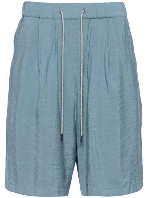drawstring-waist straight-leg shorts by ATTACHMENT