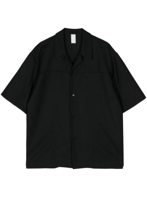 short-sleeve wool shirt by ATTACHMENT