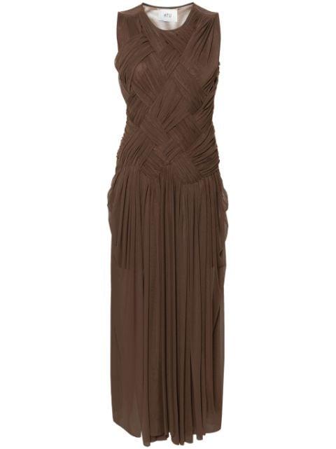 Emotional braided maxi dress by ATU BODY COUTURE