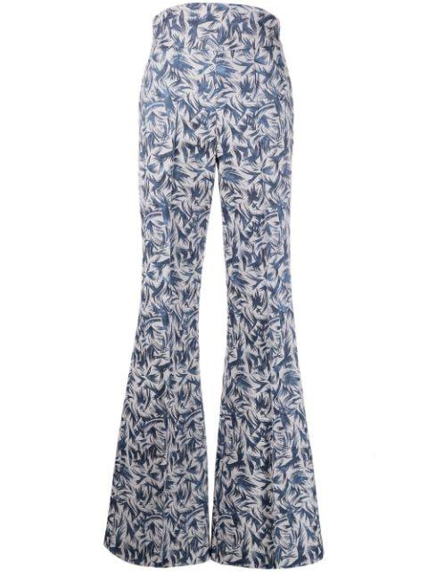 Rhytm high-waisted brocade trousers by ATU BODY COUTURE