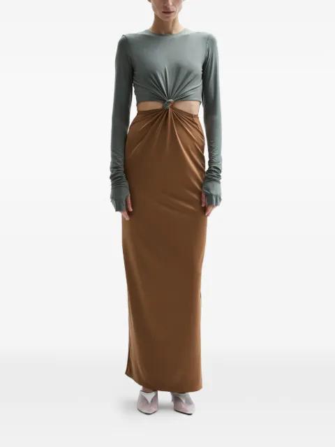 Split ring-knot detail dress by ATU BODY COUTURE