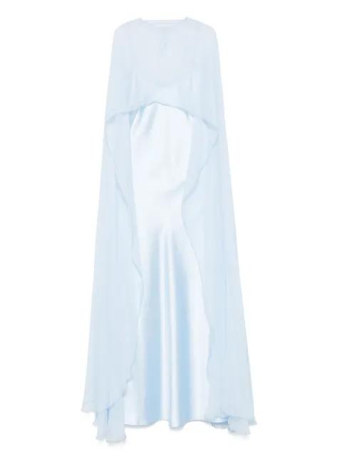 cape-design dress by ATU BODY COUTURE