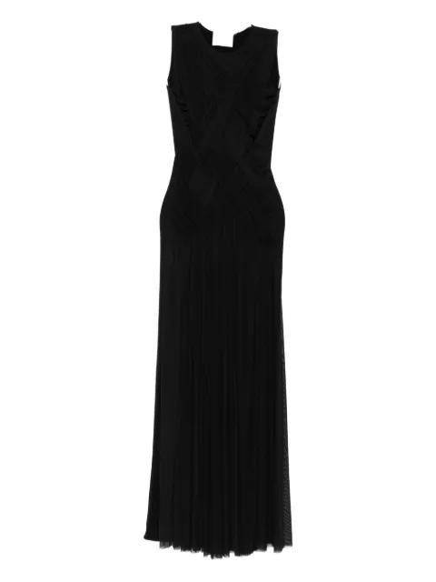 cross-panel pleated maxi dress by ATU BODY COUTURE
