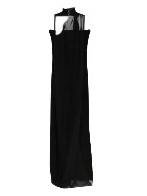 draped-detail halterneck gown by ATU BODY COUTURE