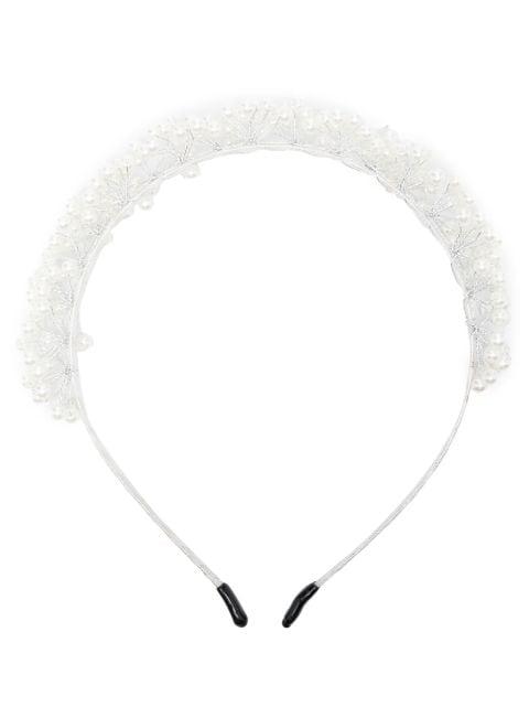 faux-pearl hair band by ATU BODY COUTURE