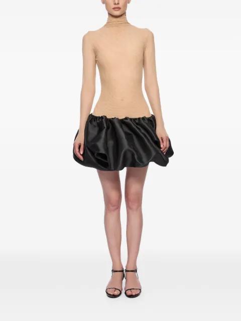 high-neck ruffled dress by ATU BODY COUTURE