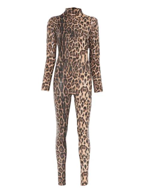 leopard-print jumpsuit by ATU BODY COUTURE