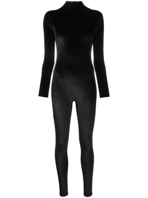 long-sleeve velvet jumpsuit by ATU BODY COUTURE