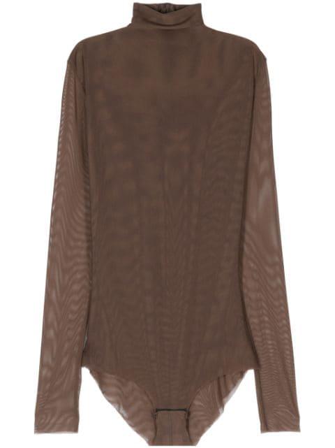 mesh-design bodysuit by ATU BODY COUTURE