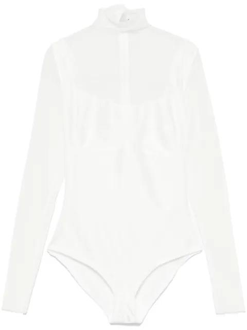 mesh-detail bodysuit by ATU BODY COUTURE