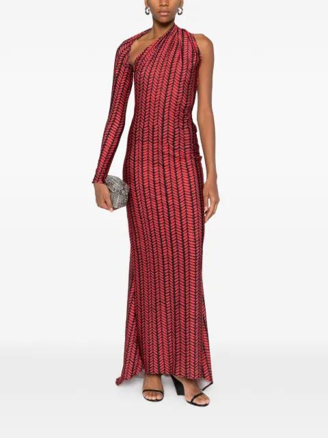 one-shoulder cut-out maxi dress by ATU BODY COUTURE