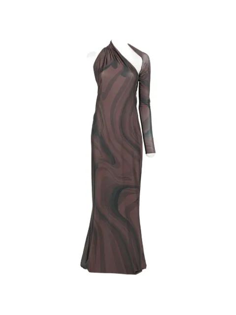 one-shoulder cutout maxi dress by ATU BODY COUTURE