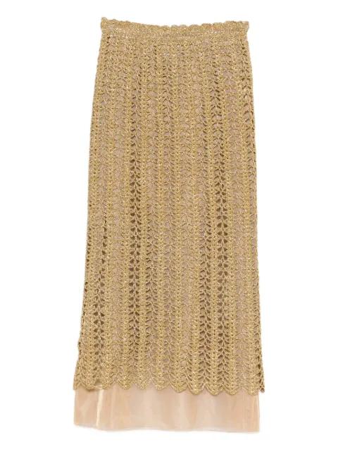 open-knit midi skirt by ATU BODY COUTURE