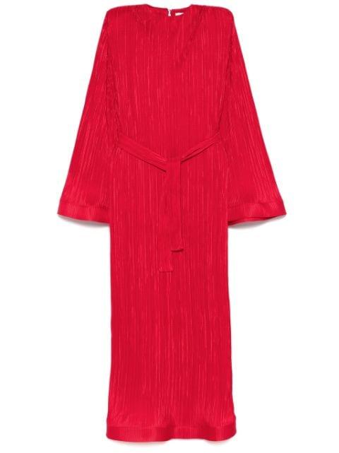 pleated maxi dress by ATU BODY COUTURE