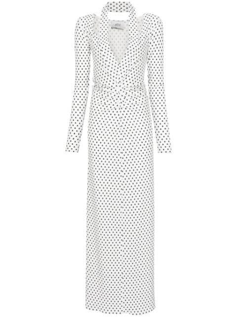polka dot maxi dress by ATU BODY COUTURE