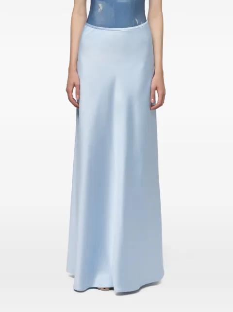satin-finish maxi skirt by ATU BODY COUTURE