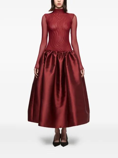 sheer ruffled dress by ATU BODY COUTURE