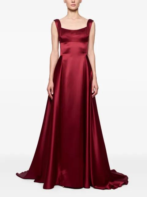 square-neck A-line dress by ATU BODY COUTURE