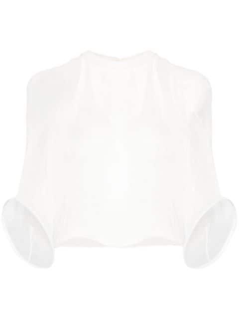 structured-cuffs blouse by ATU BODY COUTURE
