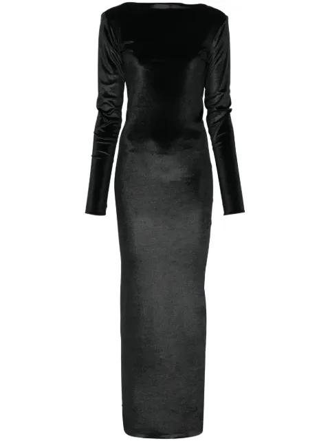 velvet maxi dress by ATU BODY COUTURE