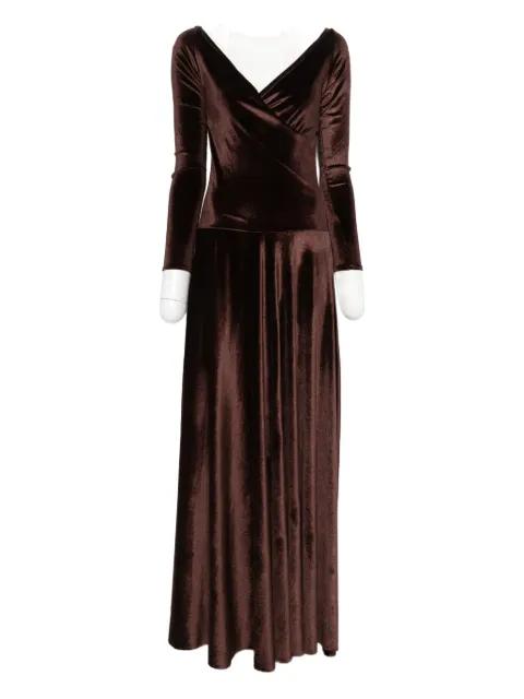 velvet maxi gown by ATU BODY COUTURE