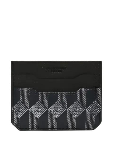 geometric-pattern card holder by AU DEPART