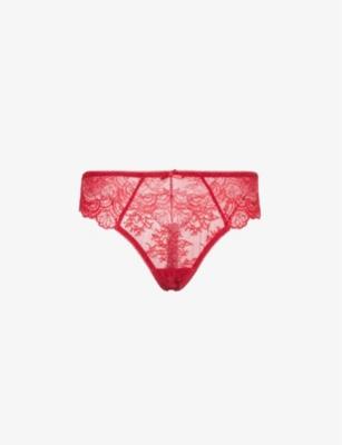 Danse Des Sens mid-rise stretch-lace thong by AUBADE