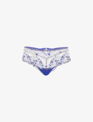 Idylle à Giverny St Tropez mid-rise stretch-woven briefs by AUBADE