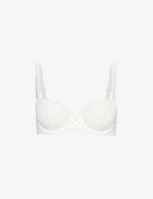 Kiss of Love half-cup lace woven bra by AUBADE