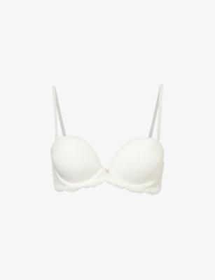 Kiss of Love lace-embellished woven bandeau bra by AUBADE