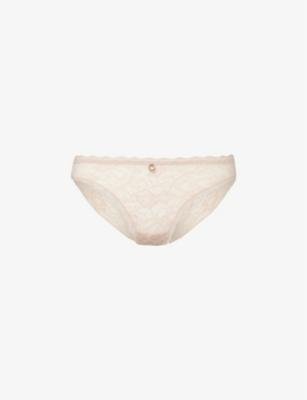 Rosessence mid-rise stretch-lace briefs by AUBADE