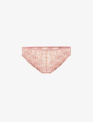 Sensory Illusion mid-rise stretch-lace briefs by AUBADE
