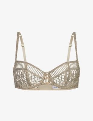 Stardust Half Cup Embroidered Bra by AUBADE