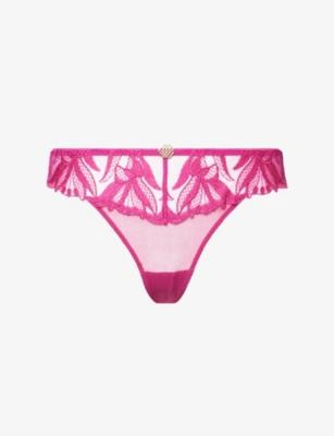 Sweet Euphoria Tanga Lace Briefs by AUBADE