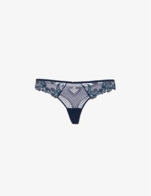 Velvet Memories mid-rise stretch-woven briefs by AUBADE