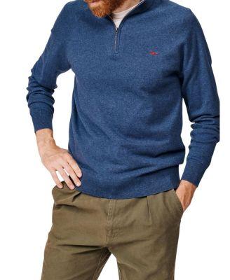 Bonby Zip Neck Sweater by AUBIN