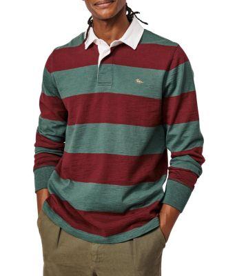 Irnham Long Sleeve Collared Rugby Shirt by AUBIN