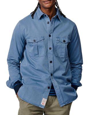 Long Sleeve Cole Twill Overshirt by AUBIN