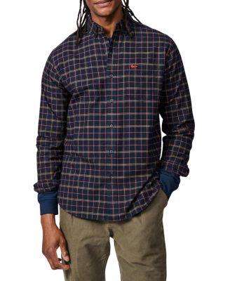 Merton Brushed Oxford Button Down Shirt by AUBIN