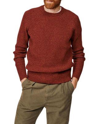 Ray Fisherman Rib Crew Neck Sweater by AUBIN