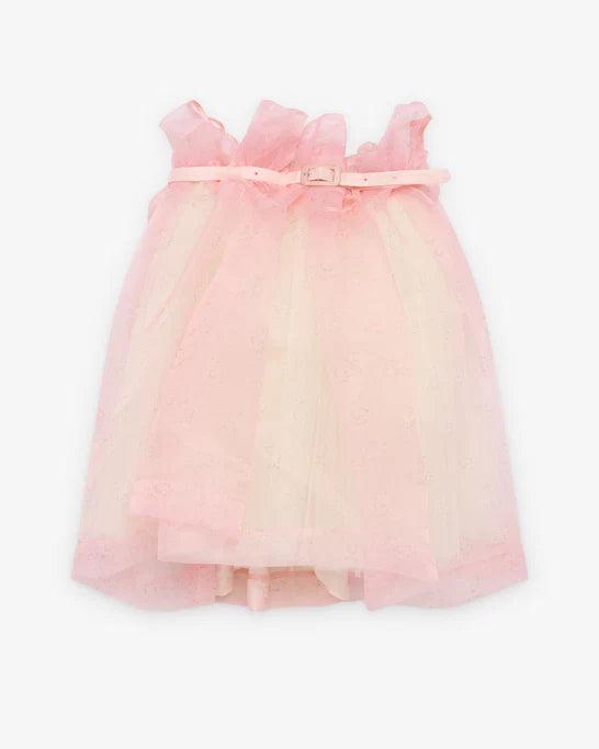 AUGUST BARRON - Women's Belted Ballgown Skirt - (Pink) by AUGUST BARRON