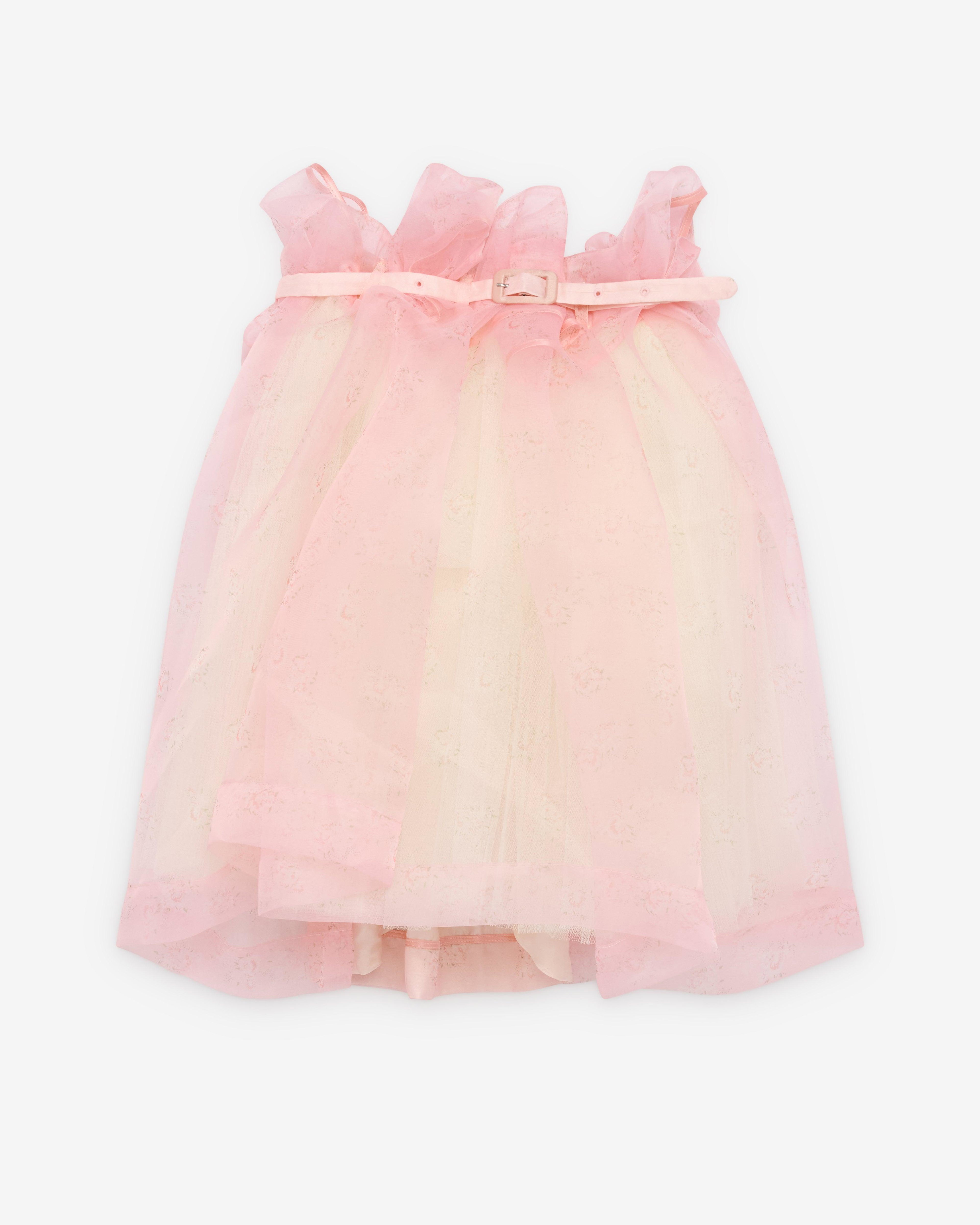 August Barron - Women's Belted Ballgown Skirt - (Pink) by AUGUST BARRON