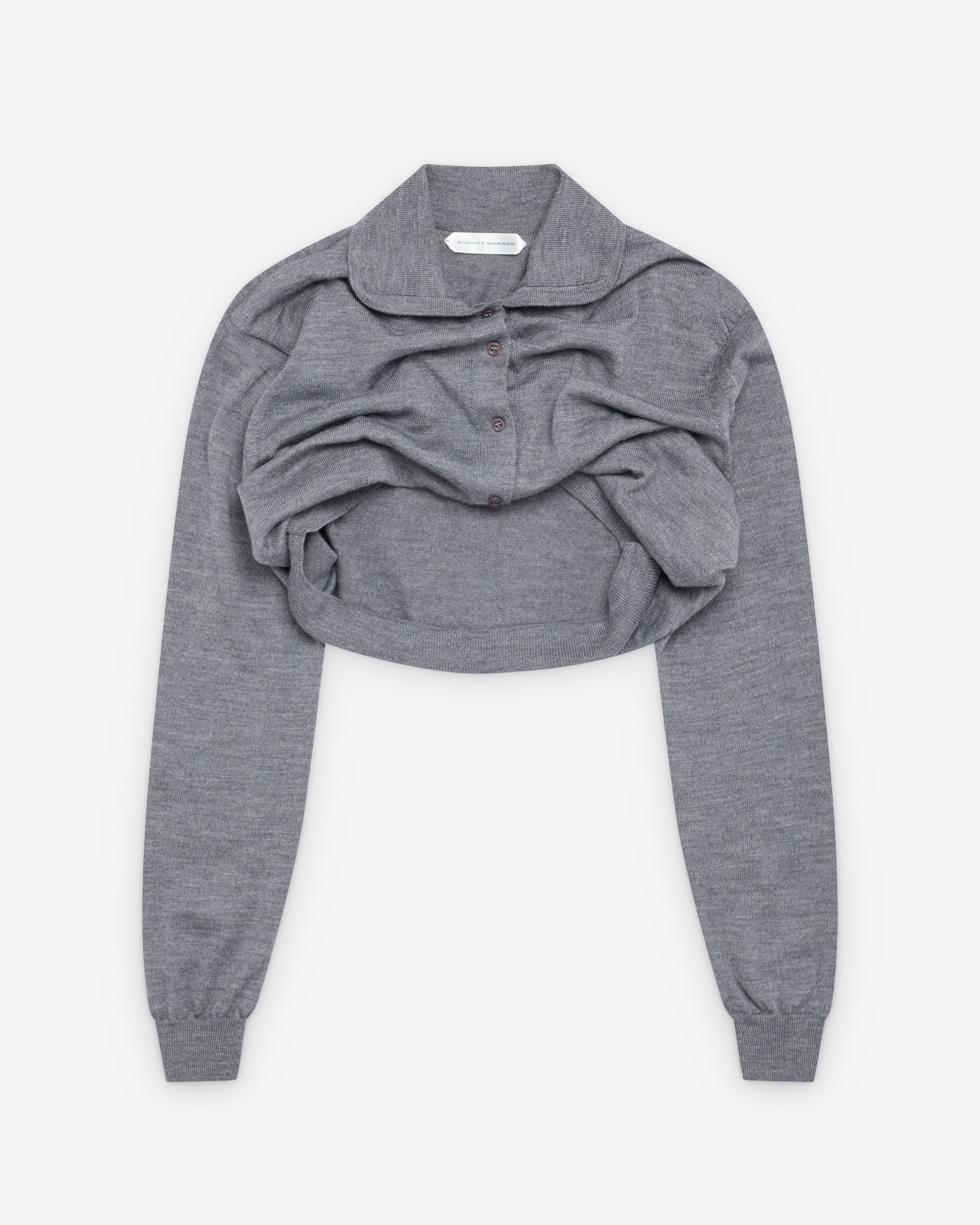 August Barron - Women's Lifted Cardigan - (Grey) by AUGUST BARRON