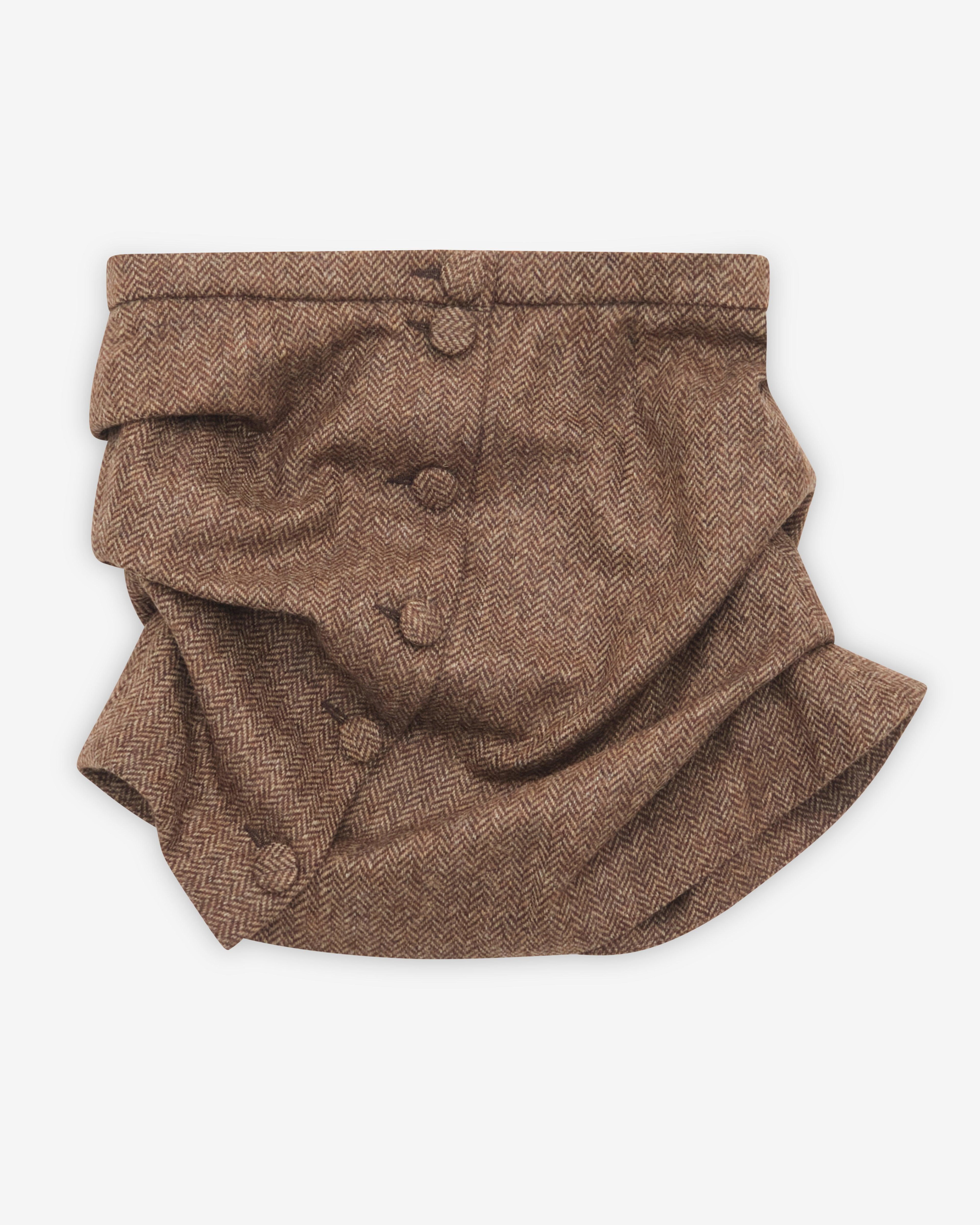 August Barron - Women's Lifted Pencil Skirt - (Brown) by AUGUST BARRON