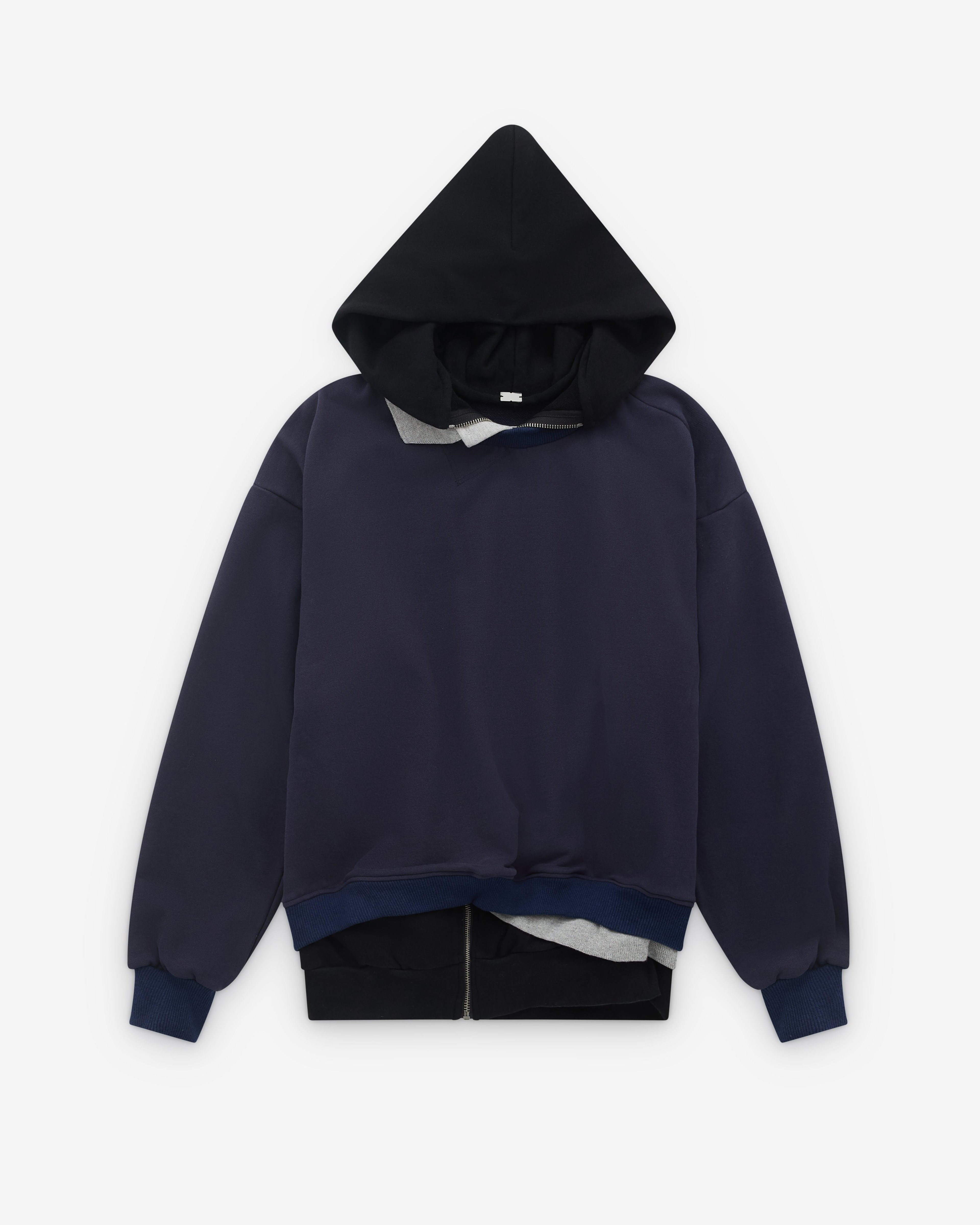 August Barron - Women's Triple Hoodie - (Navy/Black) by AUGUST BARRON