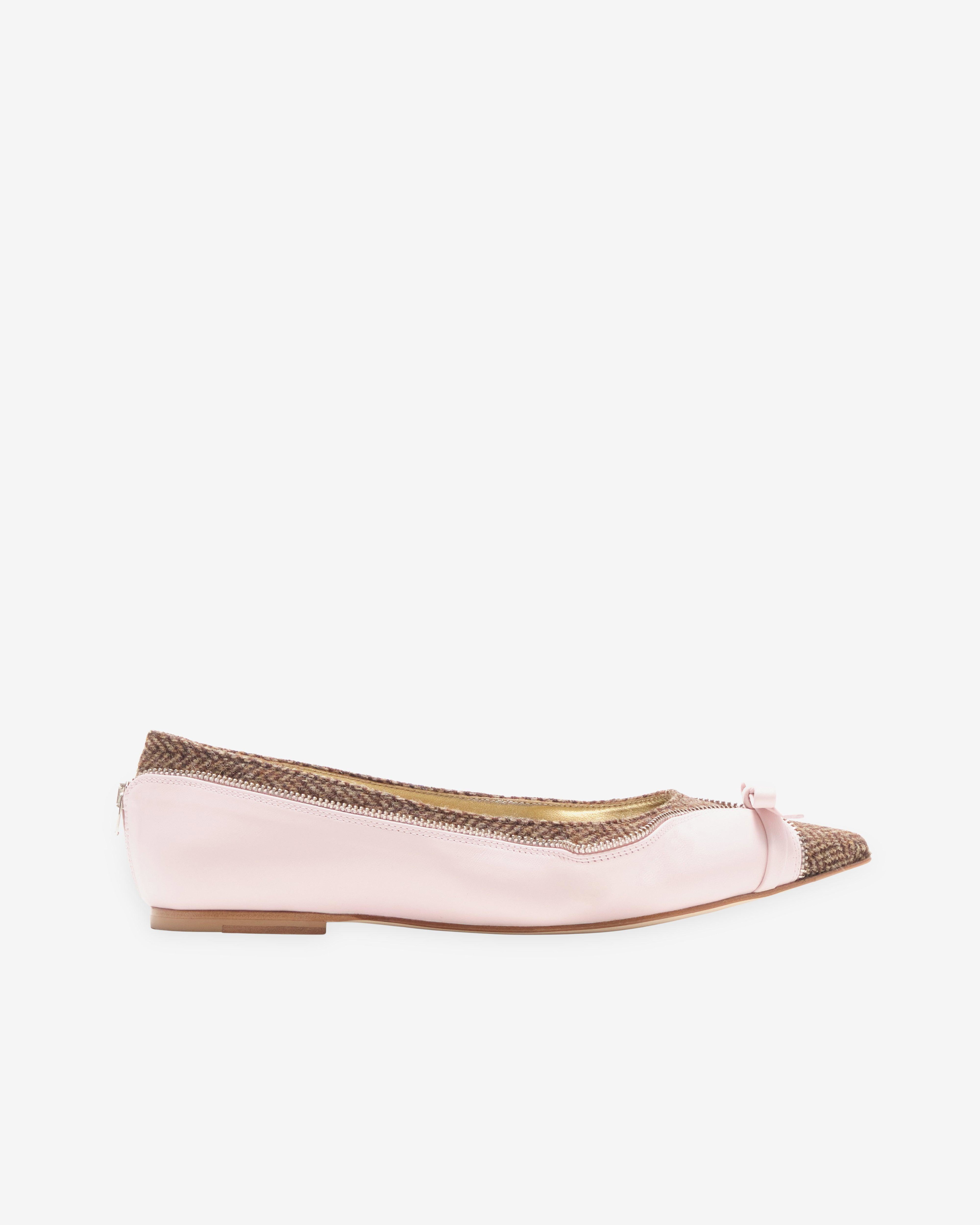 August Barron - Women's Unzipped Flat - (Pink/Brown) by AUGUST BARRON