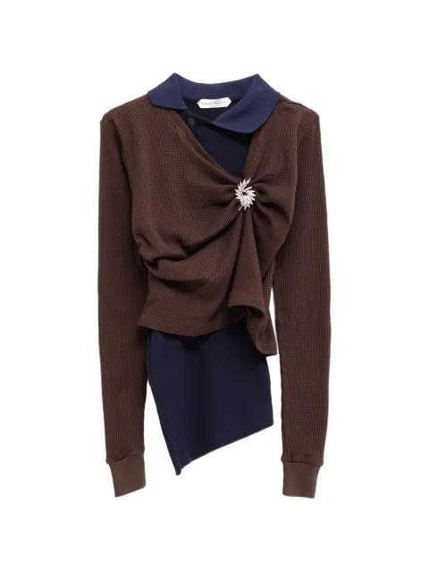 layered-effect sweater by AUGUST BARRON