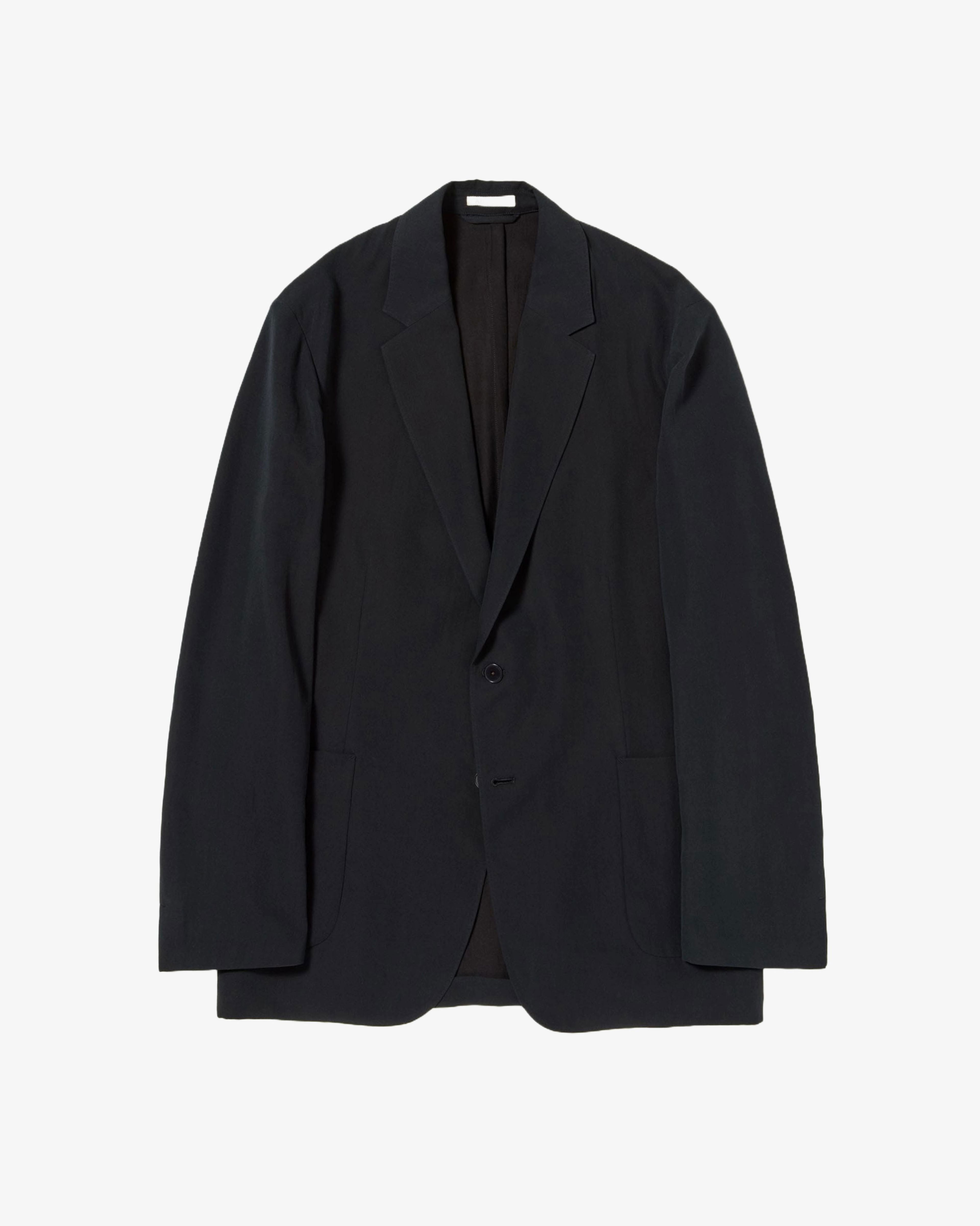 AURALEE - Men's Light Cotton Wool Viyella Jacket - (Black) by AURALEE